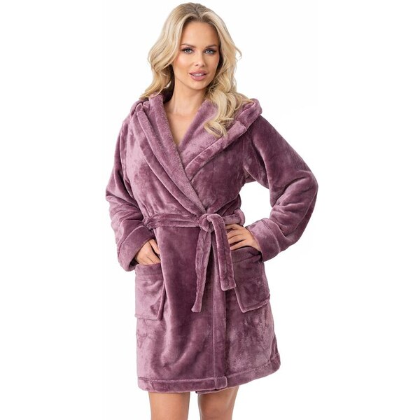 Donna Hrejivý zimný župan Pamela slivkový 59054639