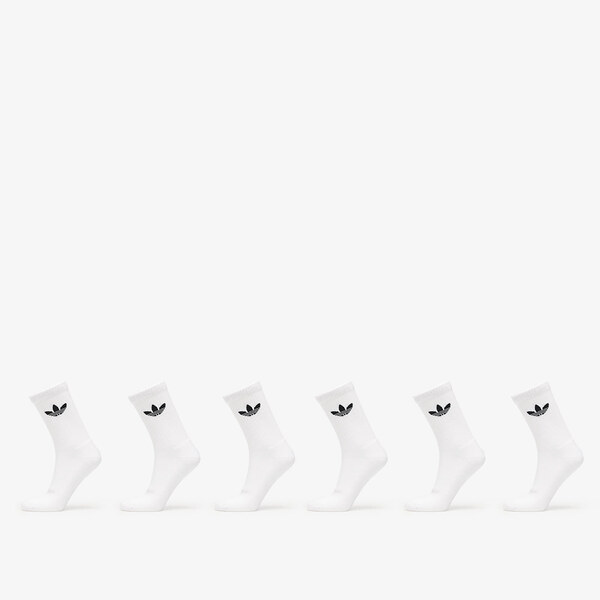 adidas Originals adidas Trefoil Crew Sock Cushion 6-Pack White XL 60635225