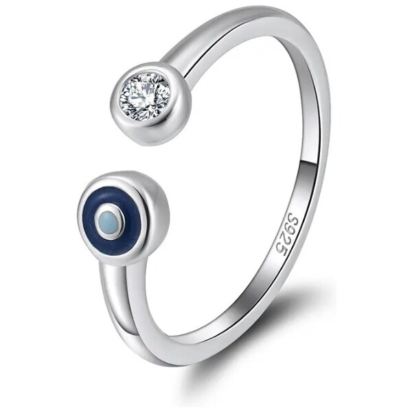 MAJYA Strieborný nastaviteľný prsteň SELINE 11365 64582469