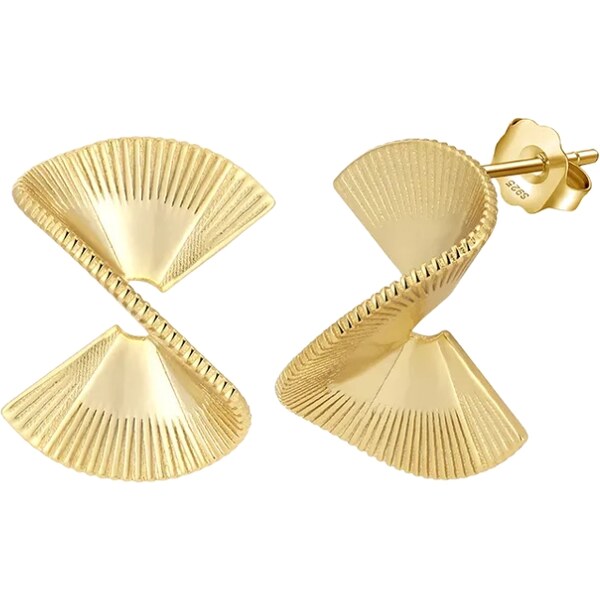 MAJYA Strieborné náušnice AIRINI pozlátené 11377 64582478