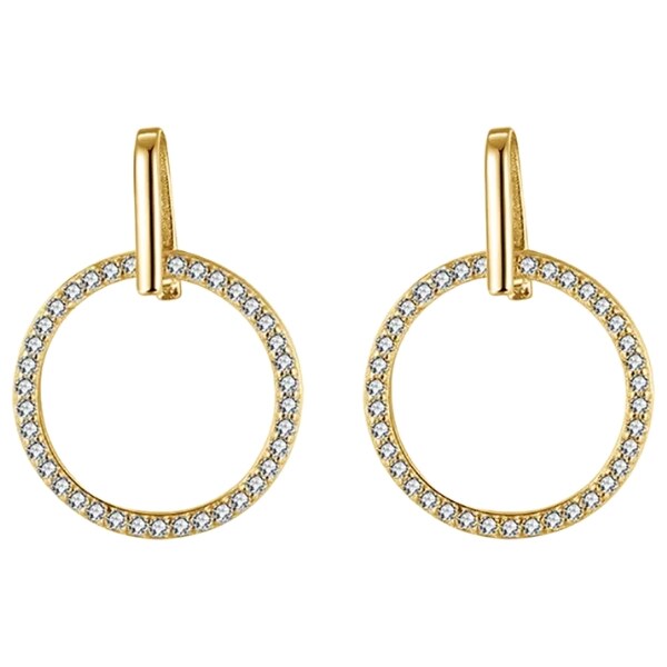 MAJYA Strieborné náušnice LEONIE pozlátené 11314 64582287