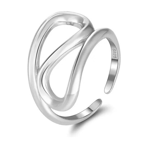 MAJYA Strieborný nastaviteľný prsteň CHRISTL 11390 64582492