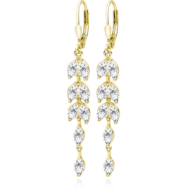 Olivie Svadobné strieborné náušnice GOLD 9186 61704537