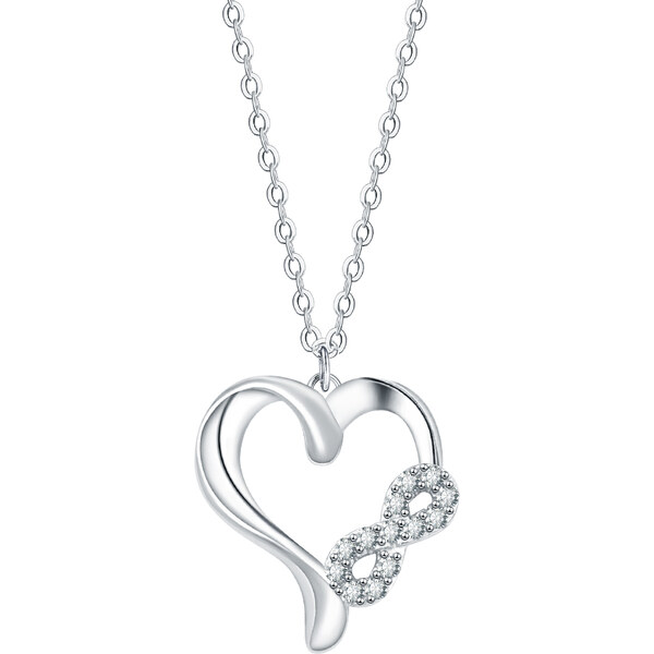 Olivie Strieborný náhrdelník Si v mojom srdci 9240 63314775
