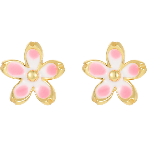 Olivie Stříbrné náušnice KVÍTEK GOLD 9264 65048730