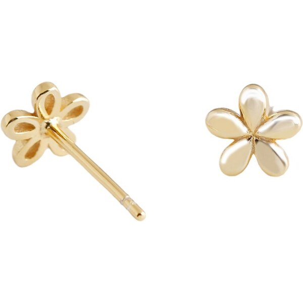 Olivie Stříbrné náušnice DROBNÝ KVÍTEK GOLD 9268 65048734