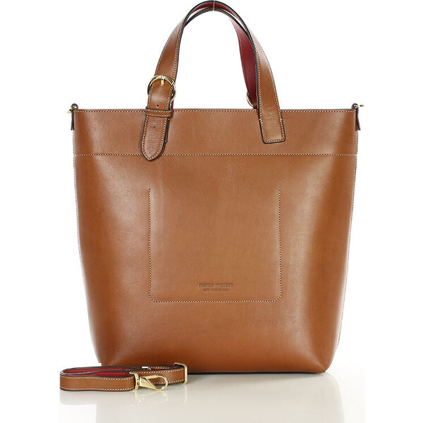 MARCO MAZZINI Svetlo hnedá dámska štýlová shopper kabelka (G12396b) 54210730