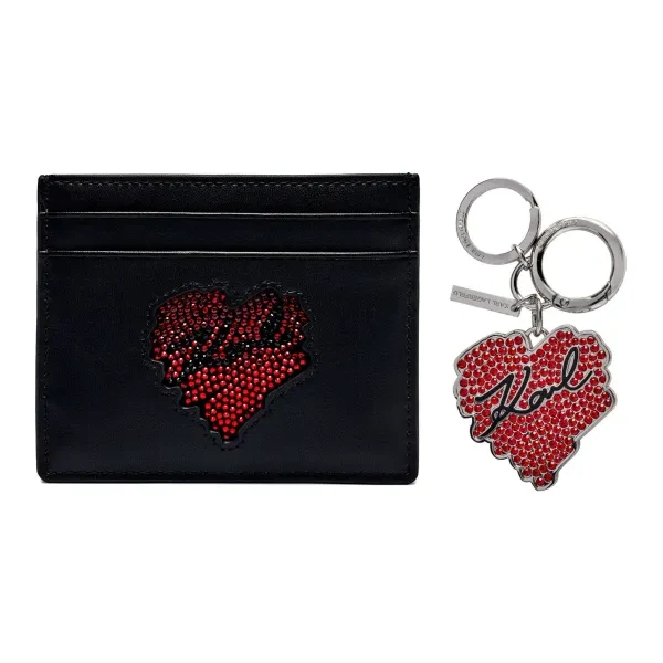 Karl Lagerfeld Kožené puzdro na karty K/HEARTS 61714703