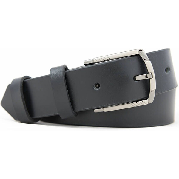 Pánsky kožený opasok čierny (P140) 58411504