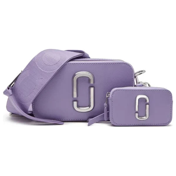 Marc Jacobs Kožená kabelka na rameno + príručná taštička The snapshot 46380301