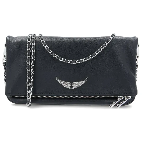 Zadig&Voltaire Kožená kabelka na rameno ROCK 18218721