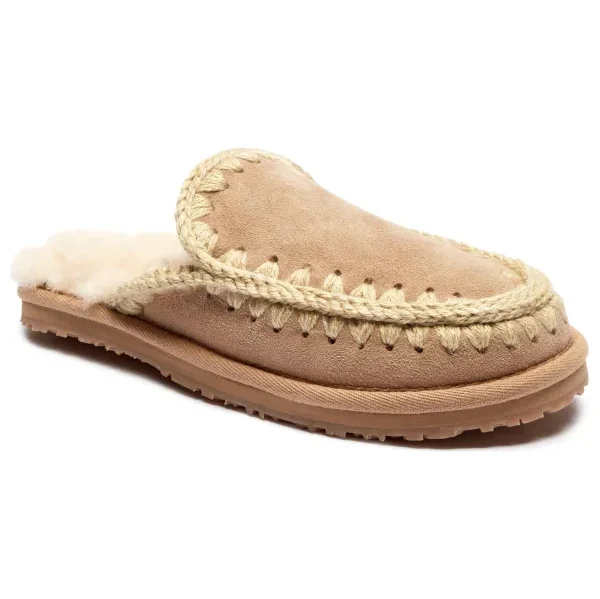 MOU Kožené domáca obuv FULL ESKIMO STITCH | s prímesou vlny | zamsz 61690407