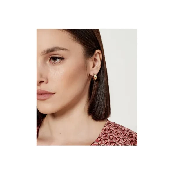 Coach Náušnice Signature Enamel Hoop 60740231