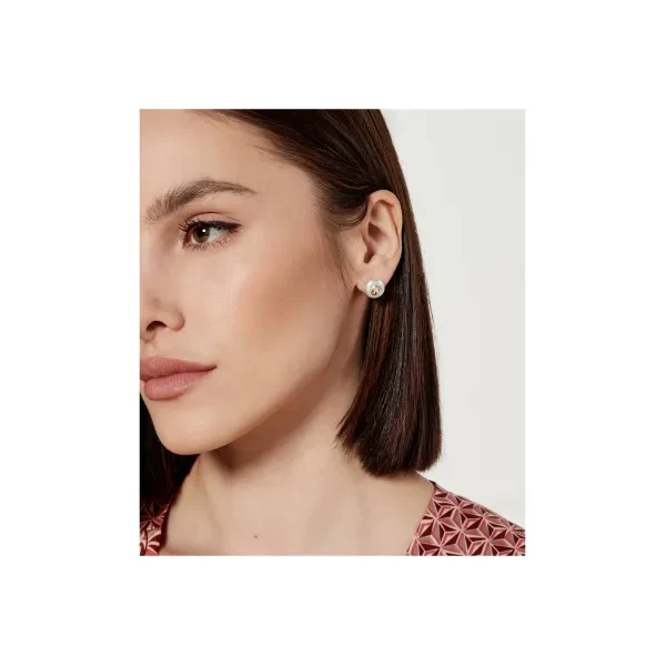 Coach Náušnice Signature Coin Pearl 60627235