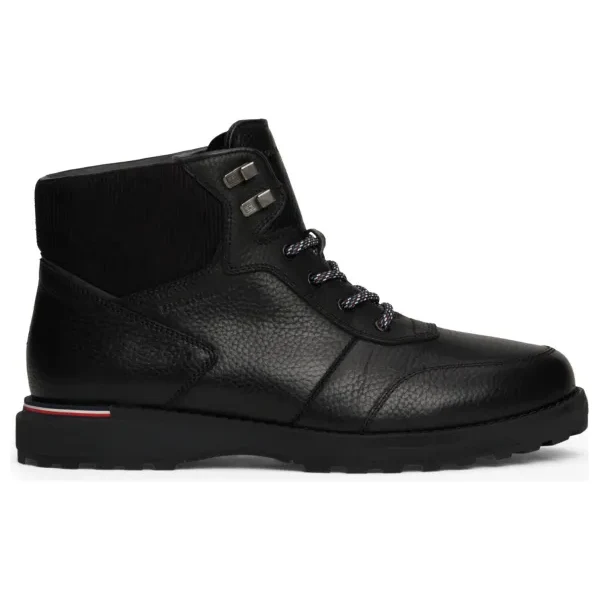 Tommy Hilfiger Kožené vysoké topánky CORPORATE WARM OUTDOOR LTH BOOT 60613930