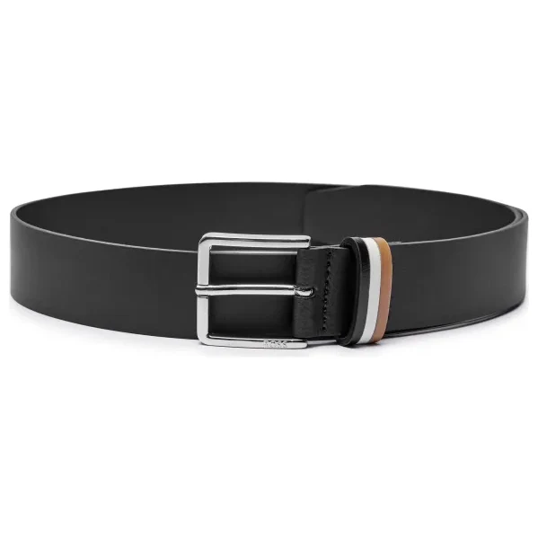 BOSS BLACK Kožený opasok Ther-loop_Sz35 61686275