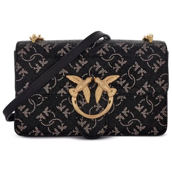 Pinko Kožená večerná kabelka LOVE ONE MINI LIGHT CL 58369093