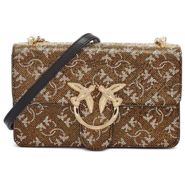 Pinko Kožená večerná kabelka LOVE ONE MINI LIGHT CL 61714958