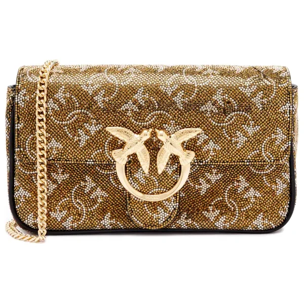 Pinko Kožená večerná kabelka LOVE ONE POCKET 61740305