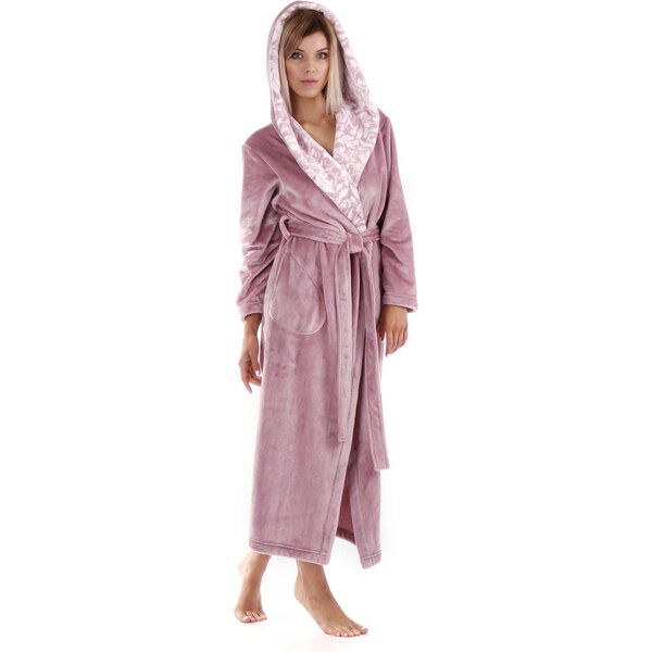 Dámsky župan Flora s kapucňou 3956 4353 mauve mist - Vestis 58450817