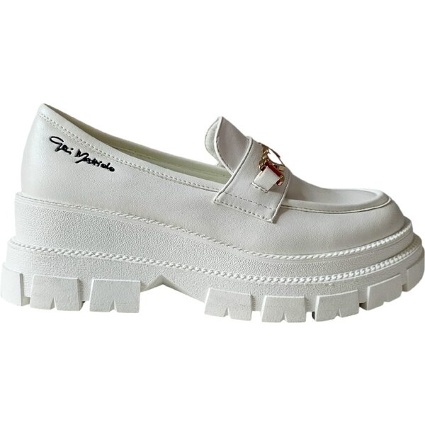 Biele Mokasíny Gai Mattiolo Bella White 61766375