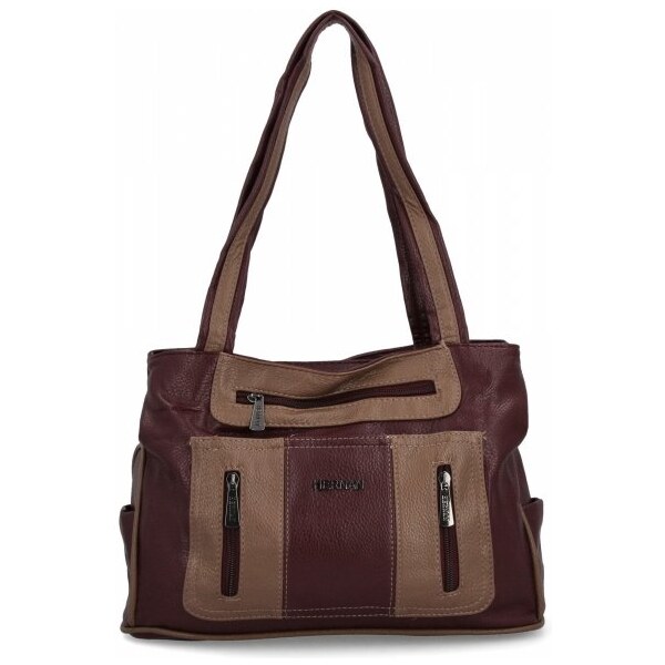 Dámská kabelka shopper bag Hernan bordová 3892-1 59091845