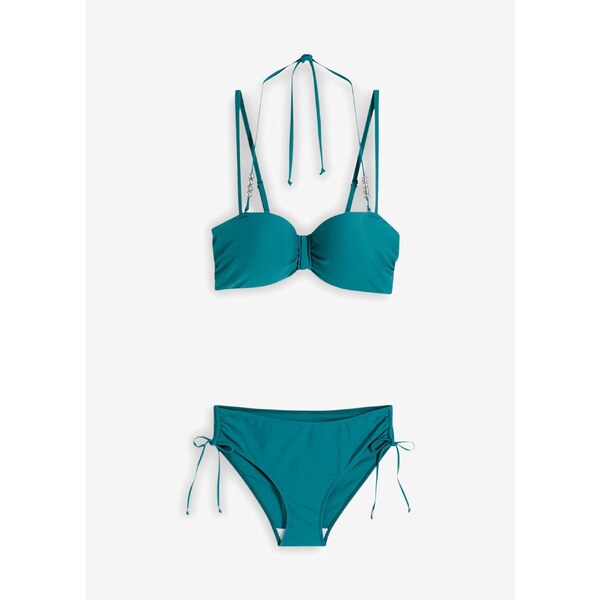 bonprix Bikiny s kosticami (2 dielna sada), farba modrá 45033324
