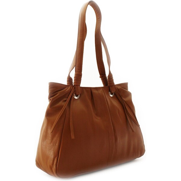 Arwel Hnedá dámska kožená zipsová kabelka 212-2068-40 66066006