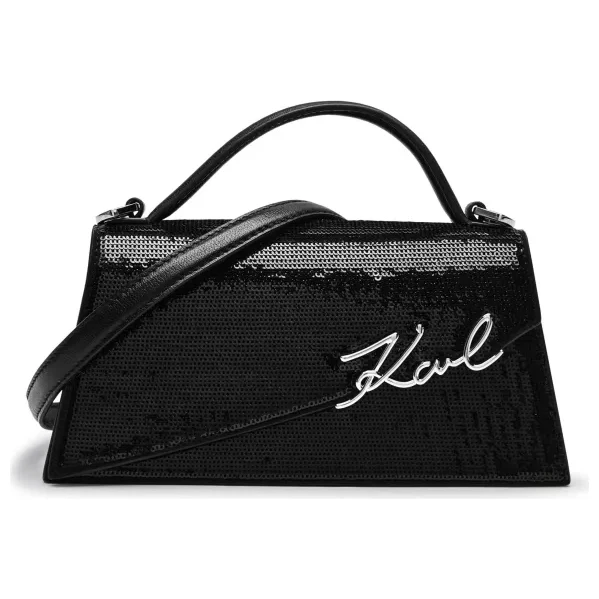 Karl Lagerfeld Kufrík k/signature | s prímesou kože 62337872