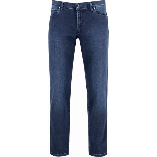 Pánske Premium tencel modré džínsy ALBERTO regular fit 61703932