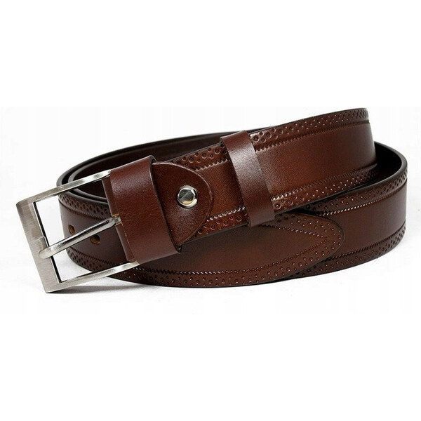 Pánsky opasok z pravej kože v oxfordskom štýle - Rovicky 61706452