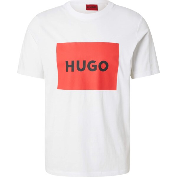 HUGO Tričko Dulive222 červená / čierna / biela 31838780