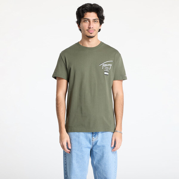 Tommy Hilfiger Tričko Tommy Jeans Regular Tommy Signature Tee Green M 61713384