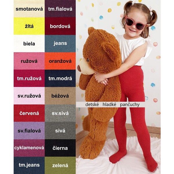 Hladké detské pančuchy WOLA BIG 61720347