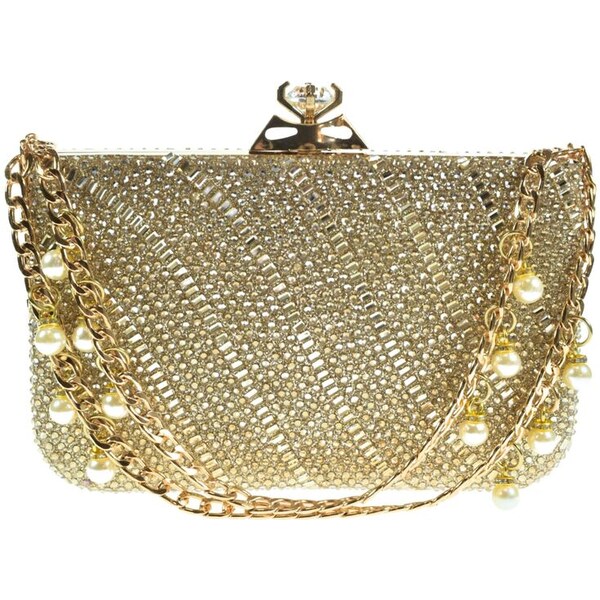 JOHN-C Zlatá luxusná spoločenská kabelka MIA 61730235