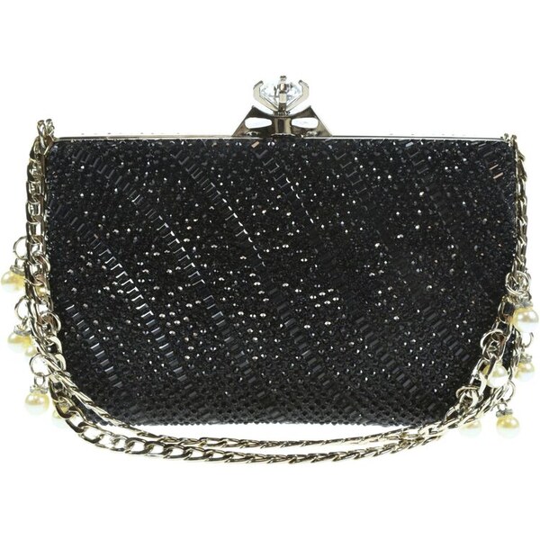 JOHN-C Čierna luxusná spoločenská kabelka MIA 61730236