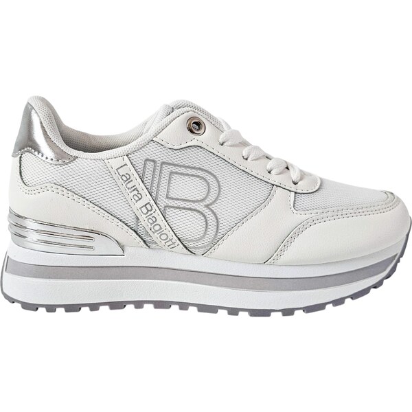 Tenisky Laura Biagiotti Calf White Silver 61730277