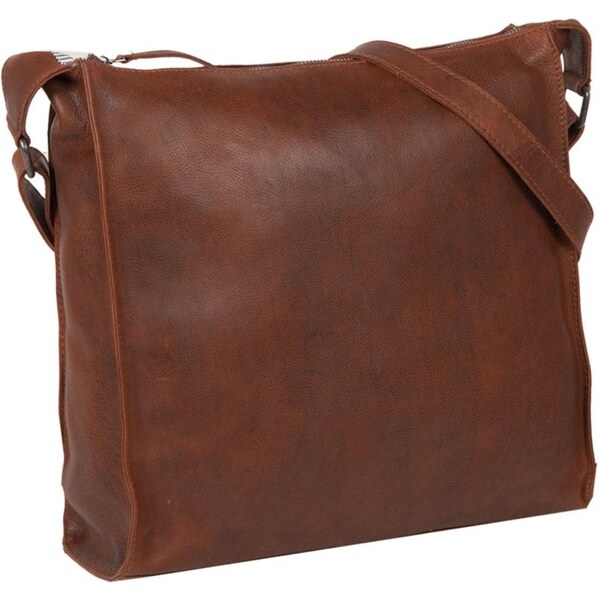 Justified Dámska kožená taška cez rameno EMELIA hnedá 61731406