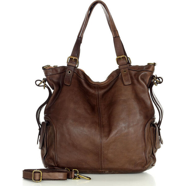 MARCO MAZZINI hnedá vintage shopper kabelka (v145g) 29332434