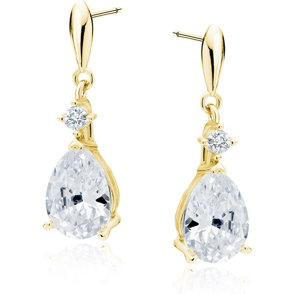 Olivie Strieborné náušnice zlatené so zirkónmi 4319 19139654