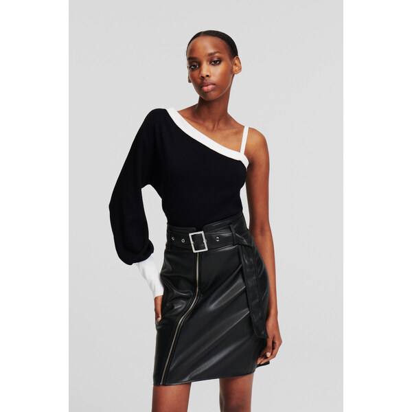 SVETER KARL LAGERFELD ASYMMETRICAL KNIT TOP 55591200