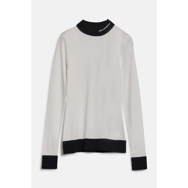 SVETER KARL LAGERFELD LOGO TURTLE NECK 57077128