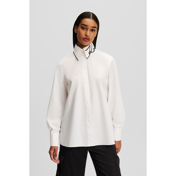 KOŠEĽA KARL LAGERFELD SIGNATURE COLLAR POPLIN SHIRT 57740824