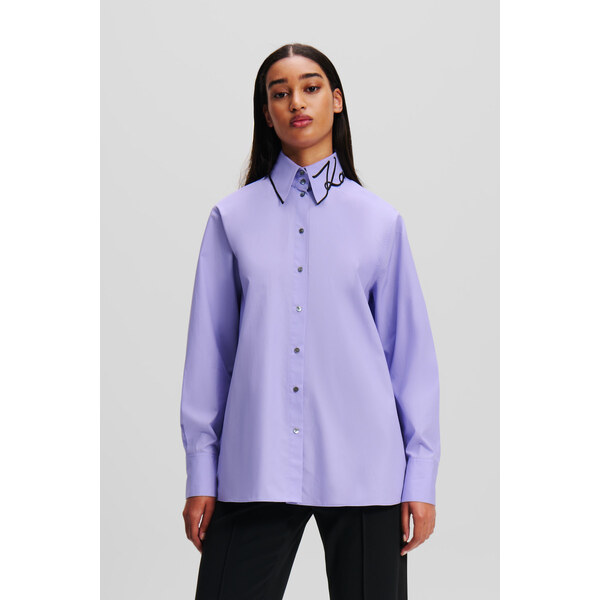 KOŠEĽA KARL LAGERFELD SIGNATURE COLLAR POPLIN SHIRT 57740825