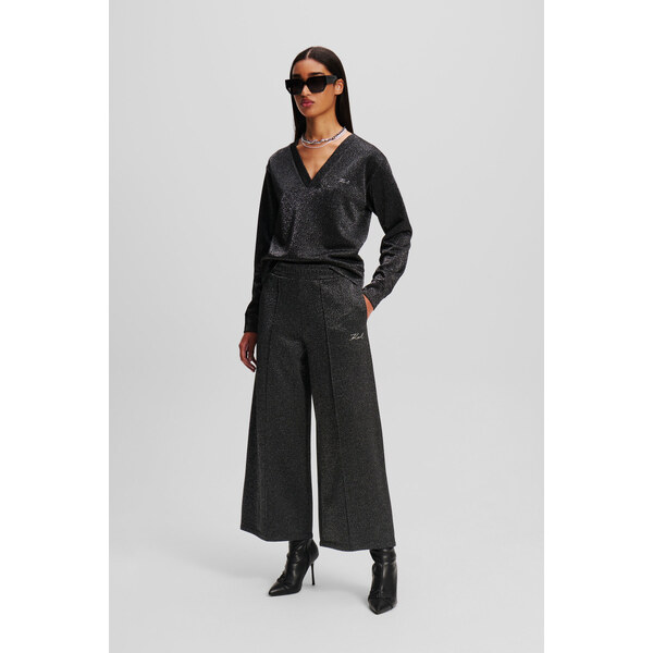 NOHAVICE KARL LAGERFELD LUREX JERSEY CULOTTES 58512873