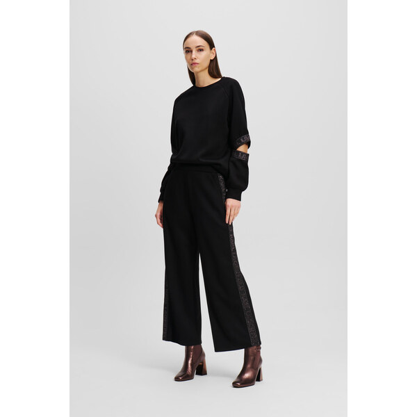 NOHAVICE KARL LAGERFELD GLITTER LOGO TAPE CULOTTES 58512872