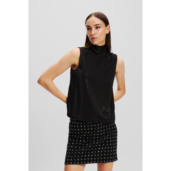 BLÚZKA KARL LAGERFELD RHINESTONE EVENING TOP 60519366