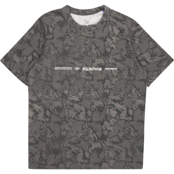 Jack & Jones Junior Tričko JCOTARMAC sivá / tmavosivá / biela 61734517
