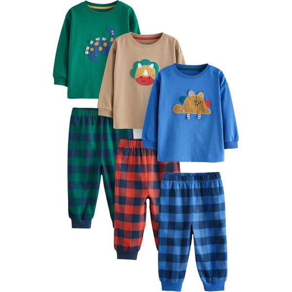 Next Pyžamo piesková / modrá / tmavozelená / červená / biela 61946779