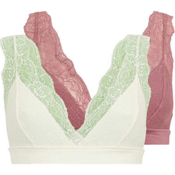 MAMALICIOUS Podprsenka MLADIA TESS svetlozelená / staroružová / biela 63211957